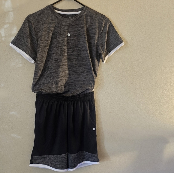 RBX Gray and Black Athletic Set - Picture 1 of 6